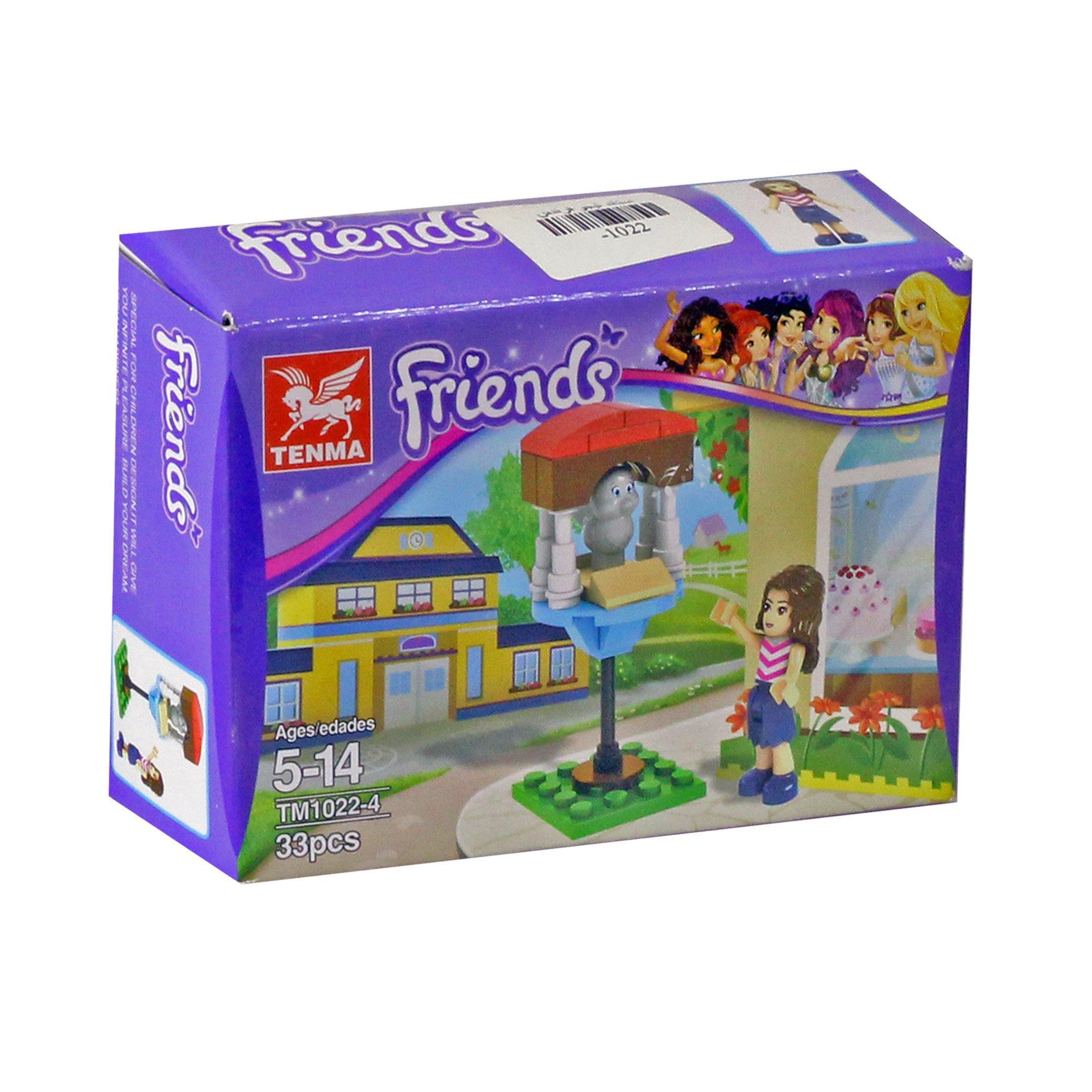 Tenma Friends 1022-4 Building Blocks 33 Pieces - BumbleToys - 5-7 Years, Girls, LEGO, Toy Land