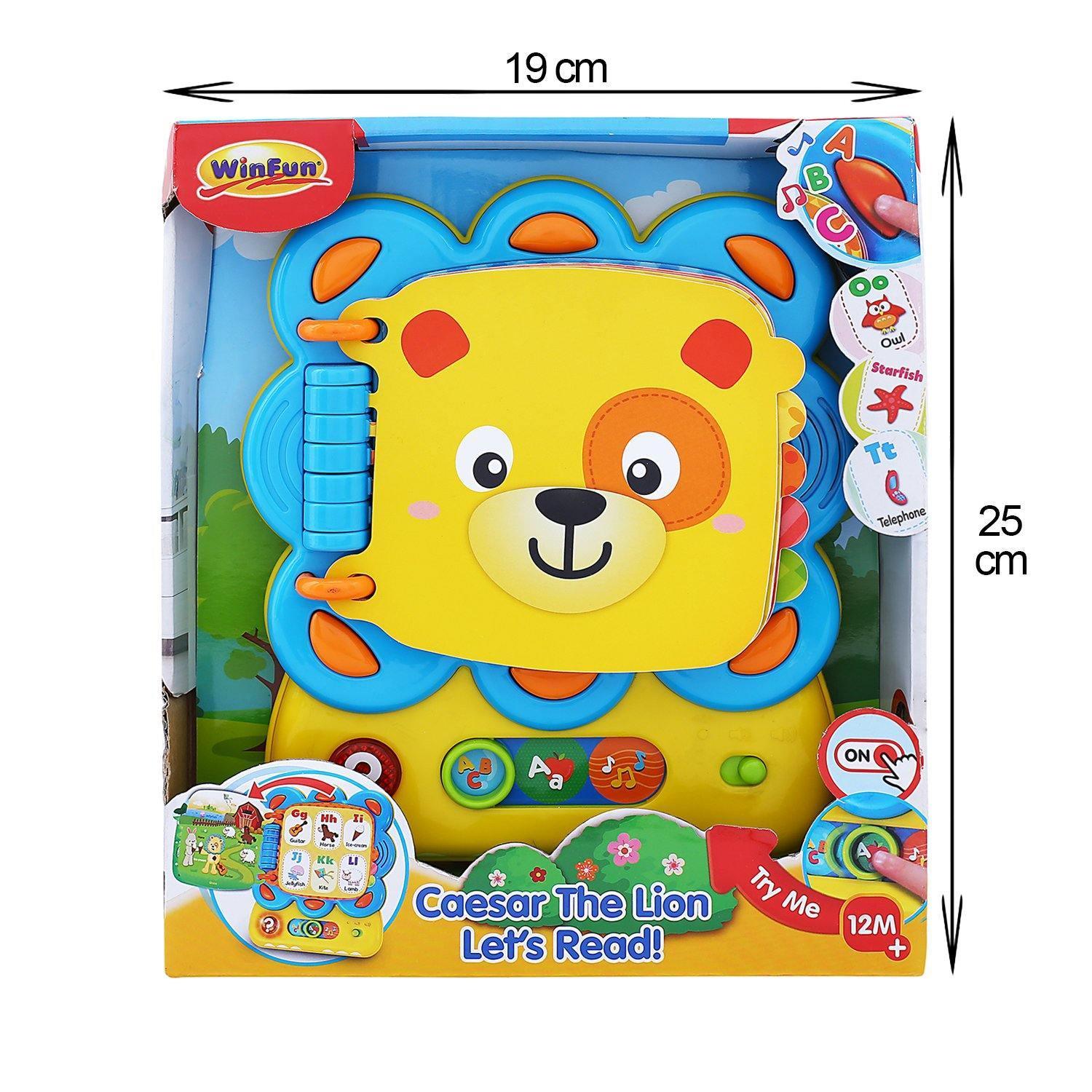 WinFun Caesar The Lion Let’s Read - BumbleToys - 2-4 Years, Cecil, Learning Toys, Unisex