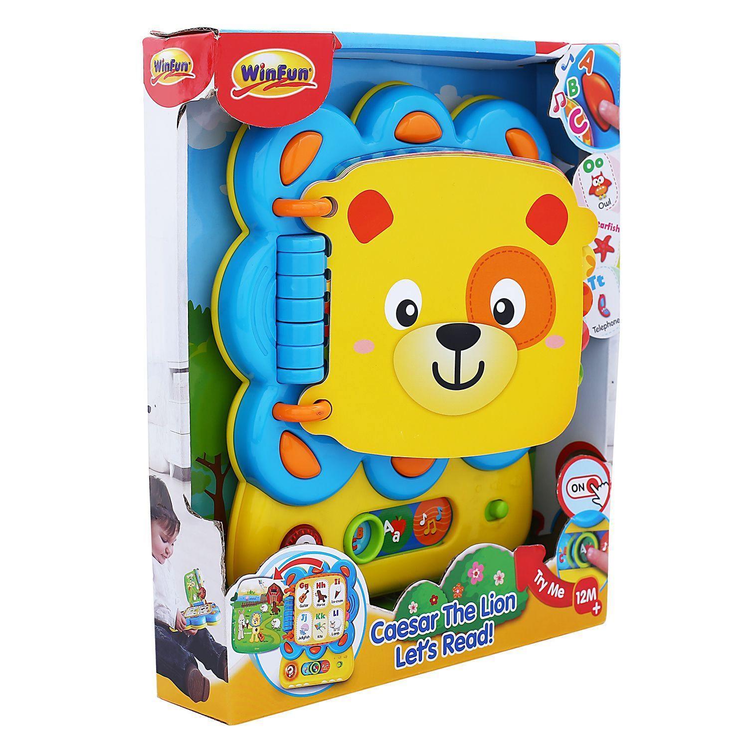 WinFun Caesar The Lion Let’s Read - BumbleToys - 2-4 Years, Cecil, Learning Toys, Unisex