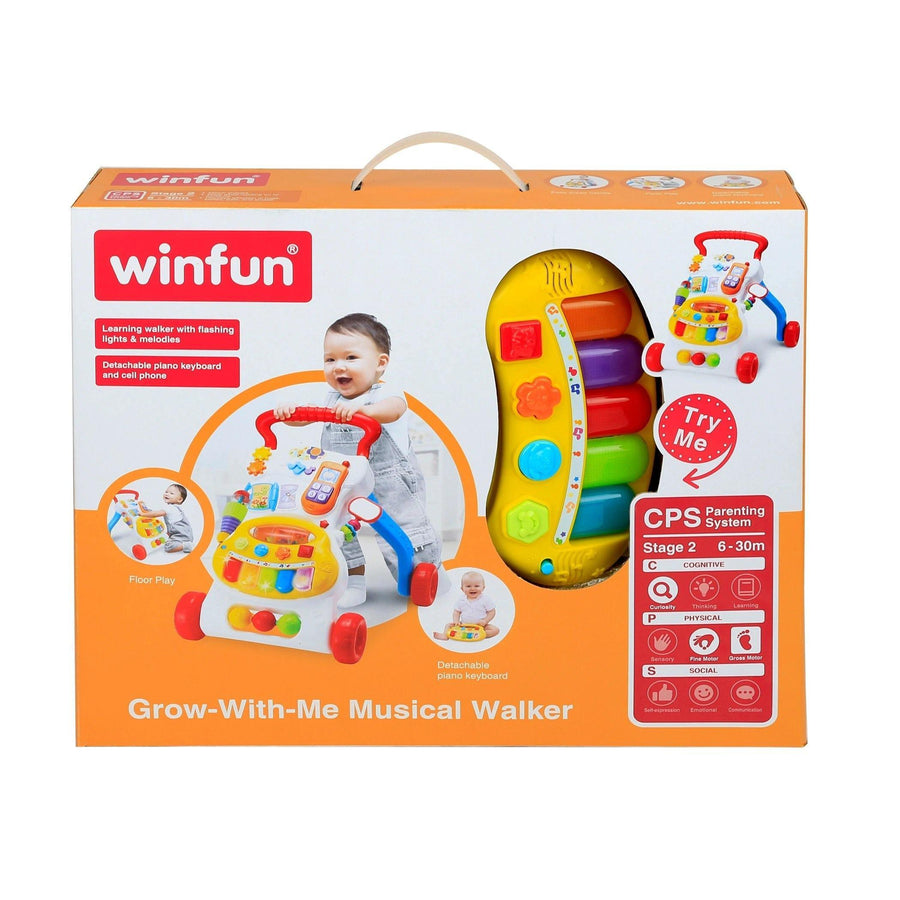 WinFun Grow-with-Me Musical Walker