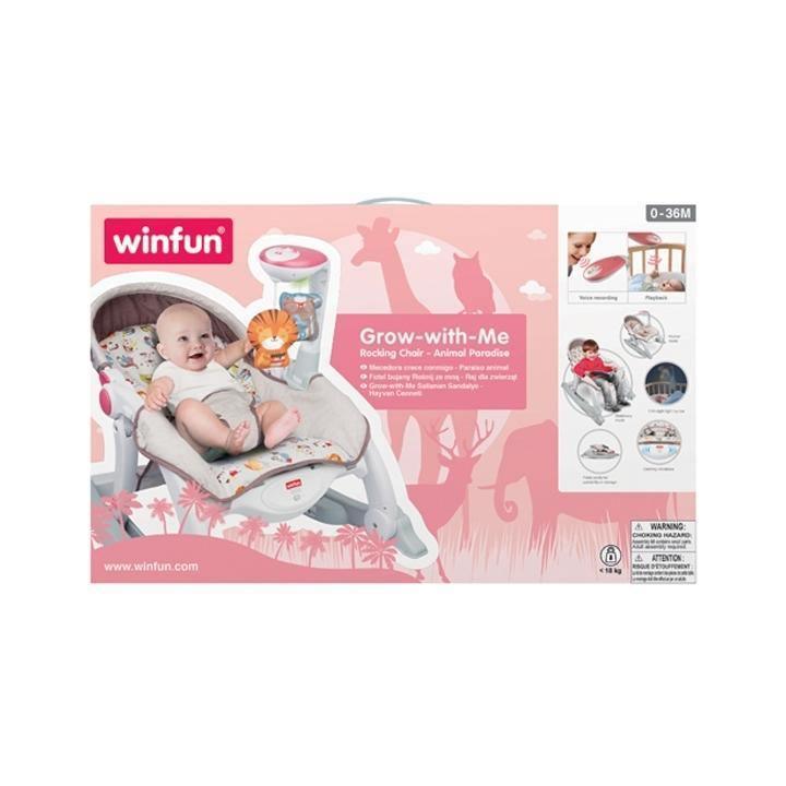 WinFun Grow With Me كرسي هزاز - Animal Paradise