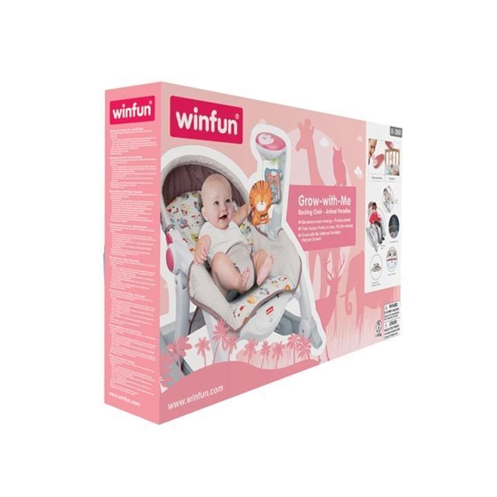 WinFun Grow With Me Rocking Chair - Animal Paradise - BumbleToys - 0-24 Months, 2-4 Years, Bouncers & Rockers, Cecil, Pre-Order, Unisex