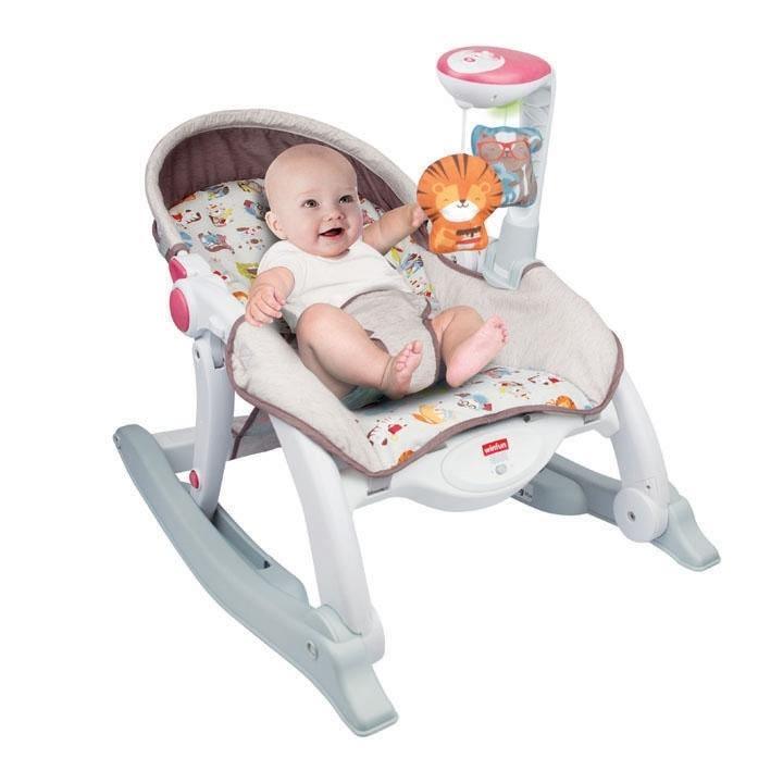 WinFun Grow With Me Rocking Chair - Animal Paradise - BumbleToys - 0-24 Months, 2-4 Years, Bouncers & Rockers, Cecil, Pre-Order, Unisex