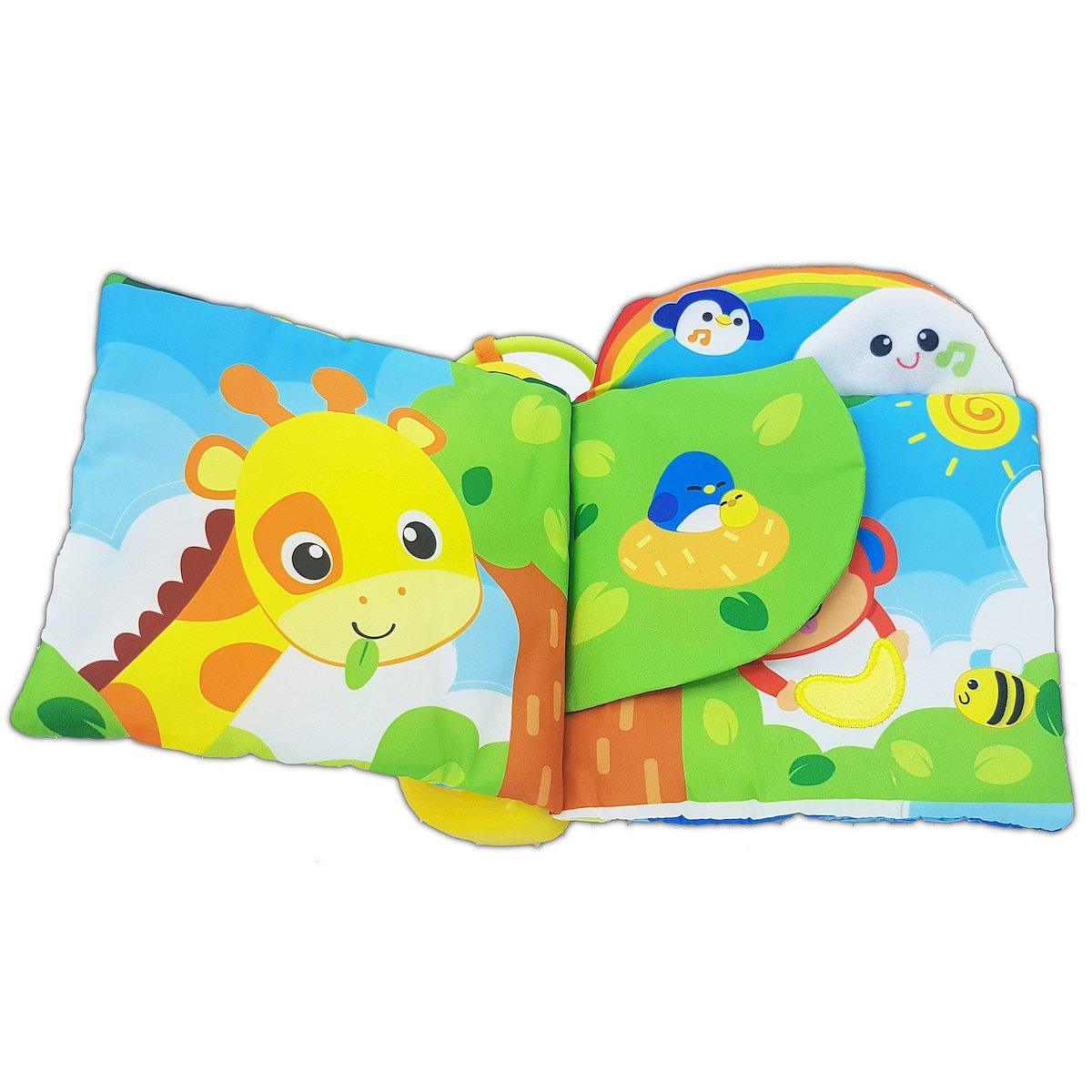 WinFun Jungle Pals Sensory Book - BumbleToys - 2-4 Years, Cecil, Learning Toys, Unisex