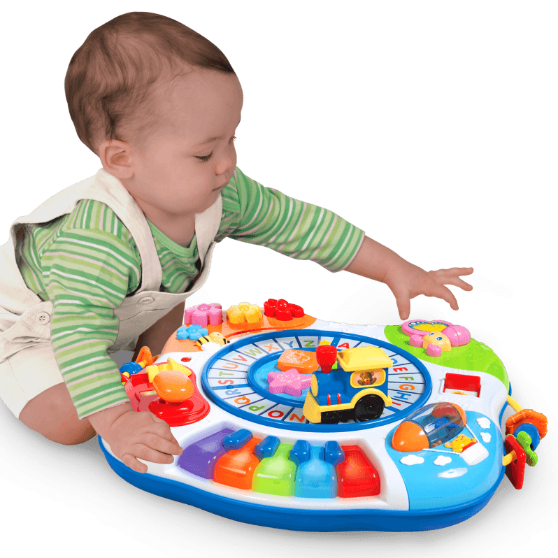 WinFun Letter Train & Piano Activity Table - BumbleToys - 2-4 Years, Cecil, Learning Toys, Unisex