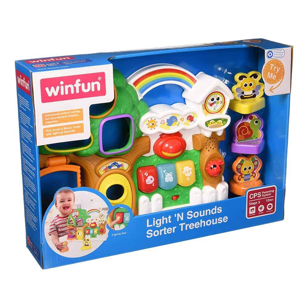 WinFun Light 'N Sounds Sorter Treehouse With sounds and lights - BumbleToys - 2-4 Years, Animal toys, Babies, Boys, Cecil, Girls, Pretend Play, Unisex
