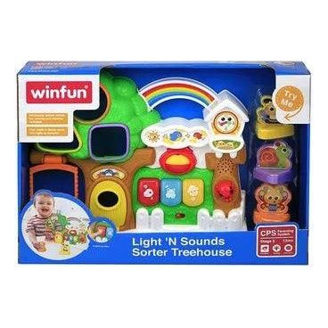 WinFun Light 'N Sounds Sorter Treehouse With sounds and lights - BumbleToys - 2-4 Years, Animal toys, Babies, Boys, Cecil, Girls, Pretend Play, Unisex