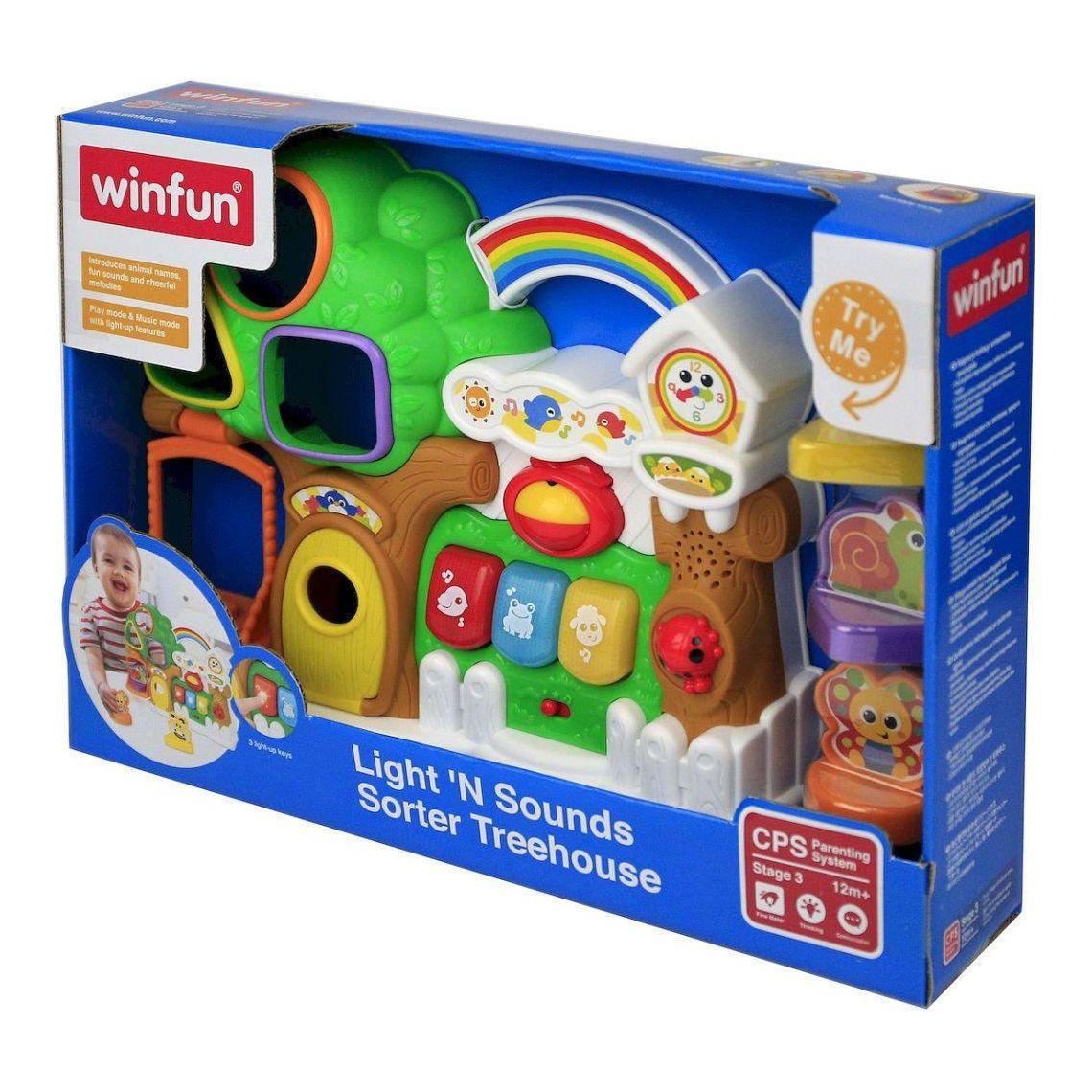 WinFun Light 'N Sounds Sorter Treehouse With sounds and lights - BumbleToys - 2-4 Years, Animal toys, Babies, Boys, Cecil, Girls, Pretend Play, Unisex