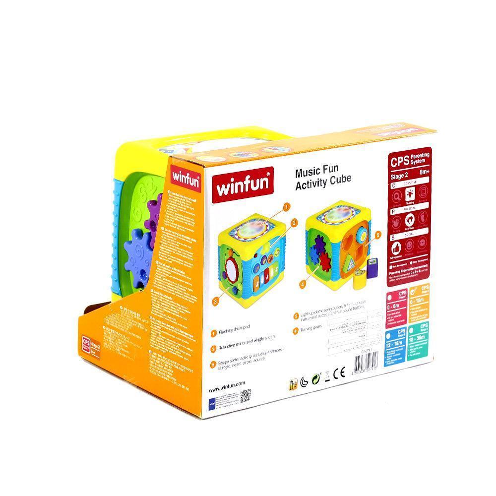 Winfun Music Fun Activity Cube - BumbleToys - 0-24 Months, Babies, Baby Saftey & Health, Boys, Cecil, Girls, Nursery Toys