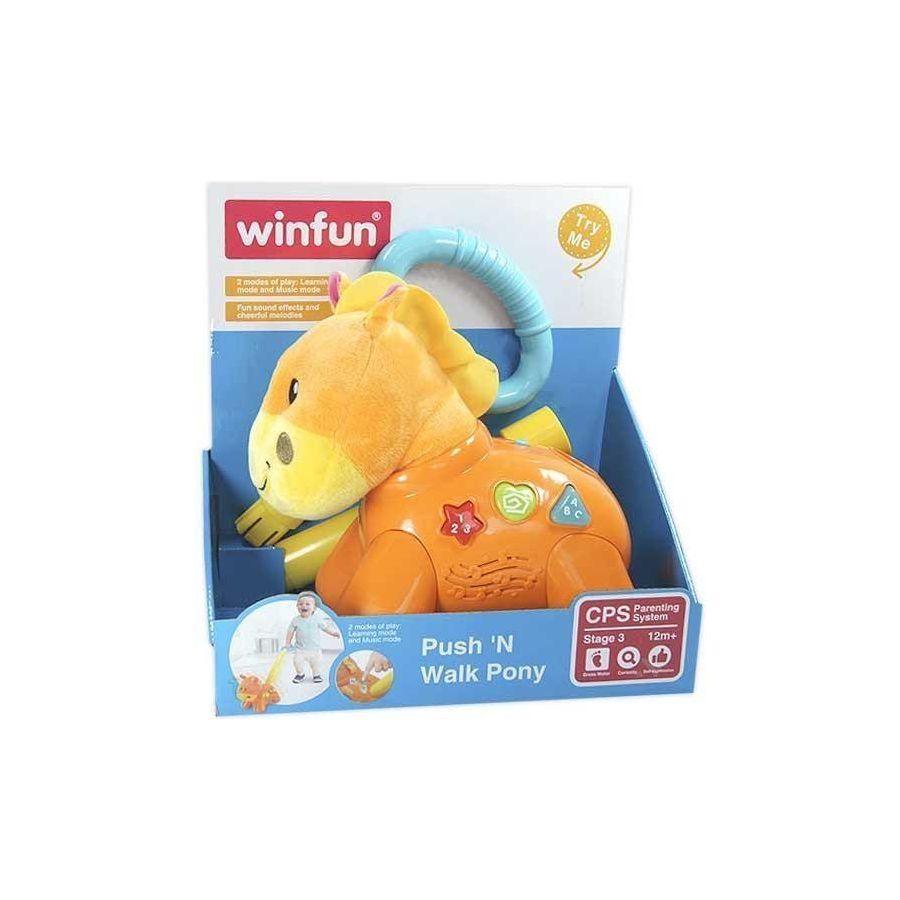 WinFun Push 'N Walk Pony - BumbleToys - 0-24 Months, Cecil, Pony, Unisex, Walker