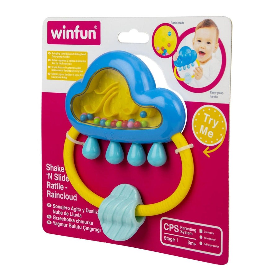 WinFun Shake ‘N Spin Rattle - Raincloud