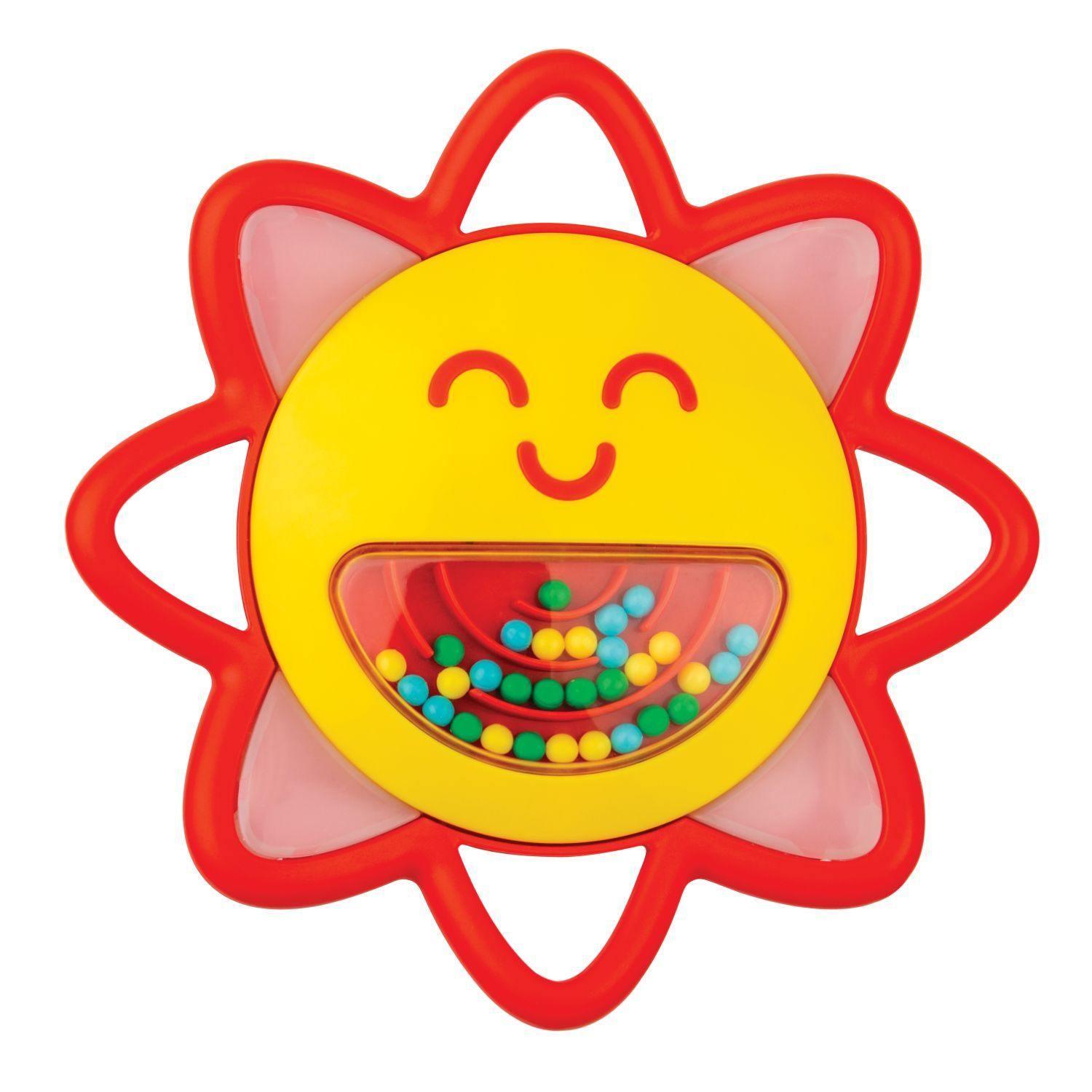 WinFun Shake ‘N Spin Rattle With Melodies - Sun - BumbleToys - 0-24 Months, Cecil, Girls, Rattles