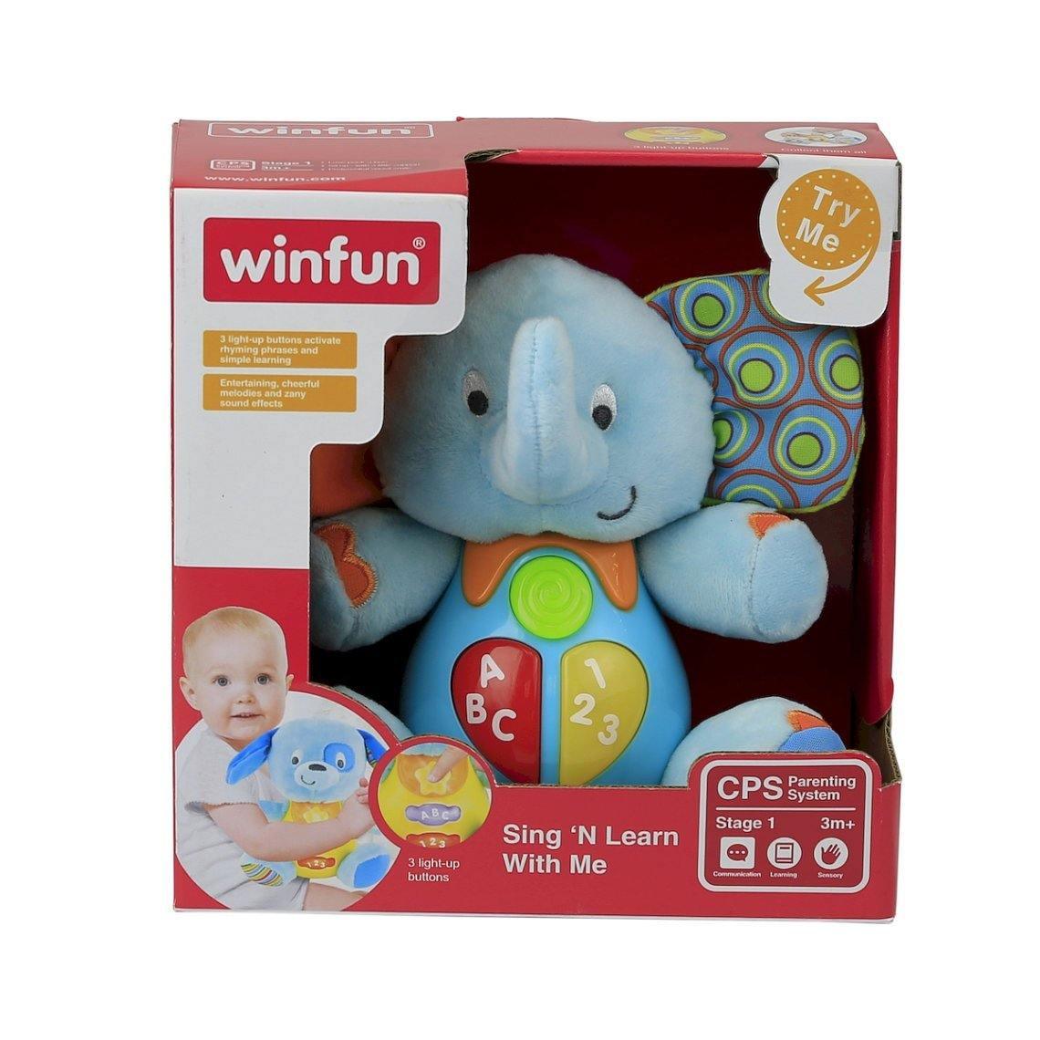WinFun Sing'N Learn With Me - Elephant - BumbleToys - 2-4 Years, Cecil, Learning Toys, Unisex