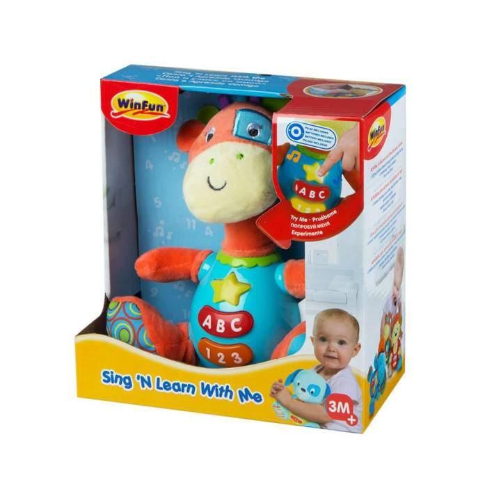 WinFun Sing'N Learn With Me - Patch The Giraffe - BumbleToys - 2-4 Years, Cecil, Learning Toys, Unisex