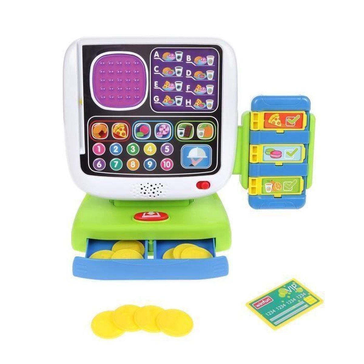 WinFun Smart Café Cash Register Set - BumbleToys - 2-4 Years, Cecil, Pretend Play, Unisex