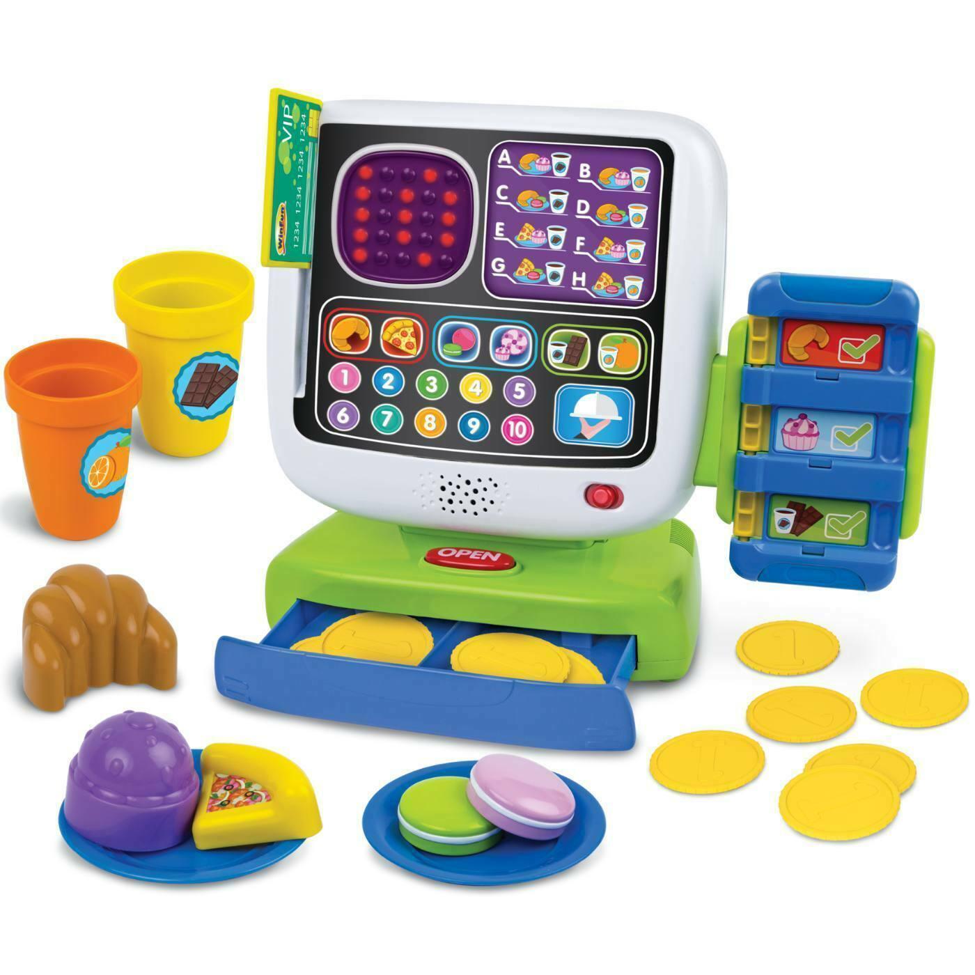 WinFun Smart Café Cash Register Set - BumbleToys - 2-4 Years, Cecil, Pretend Play, Unisex