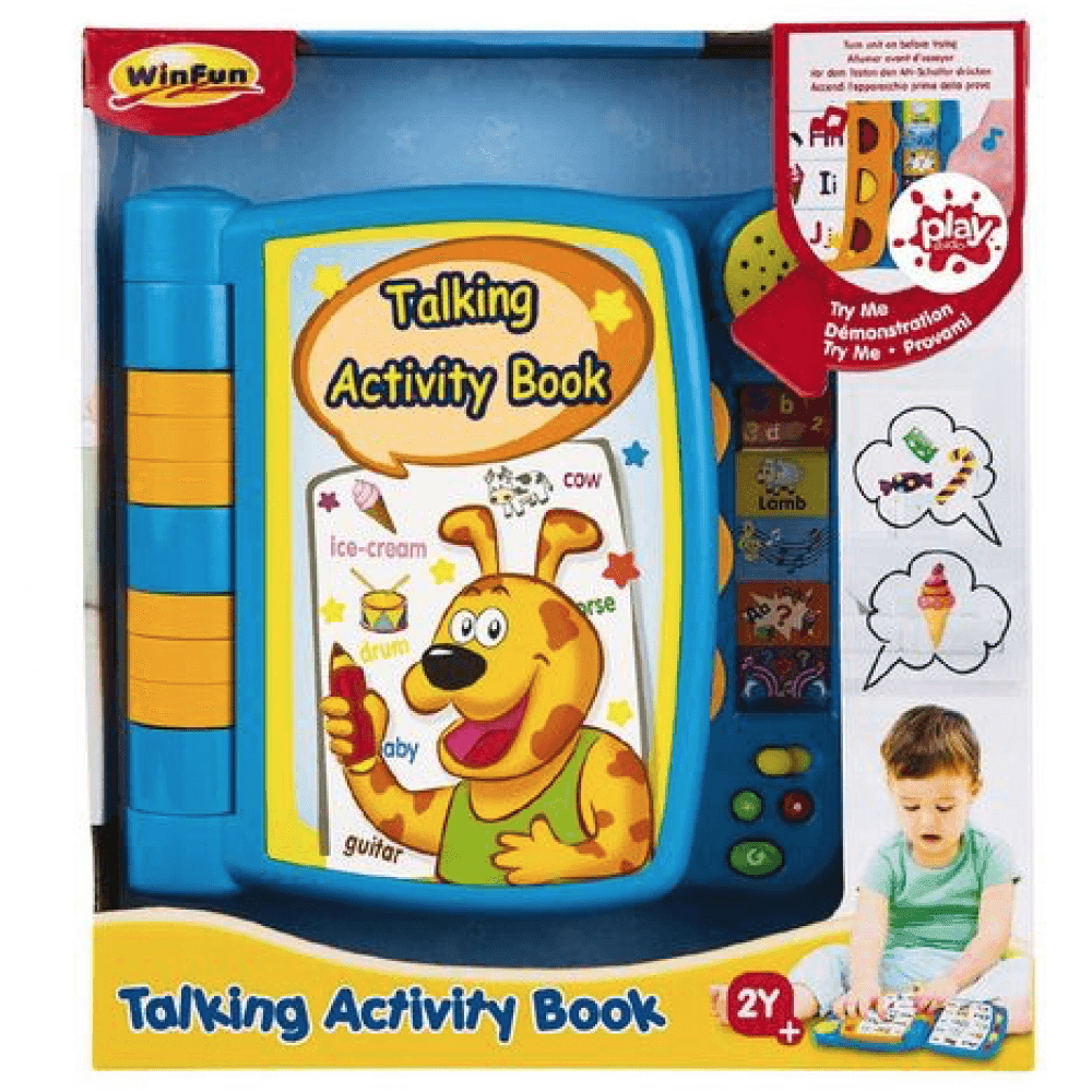 WinFun Talking Activity Book - BumbleToys - 2-4 Years, Cecil, Learning Toys, Unisex
