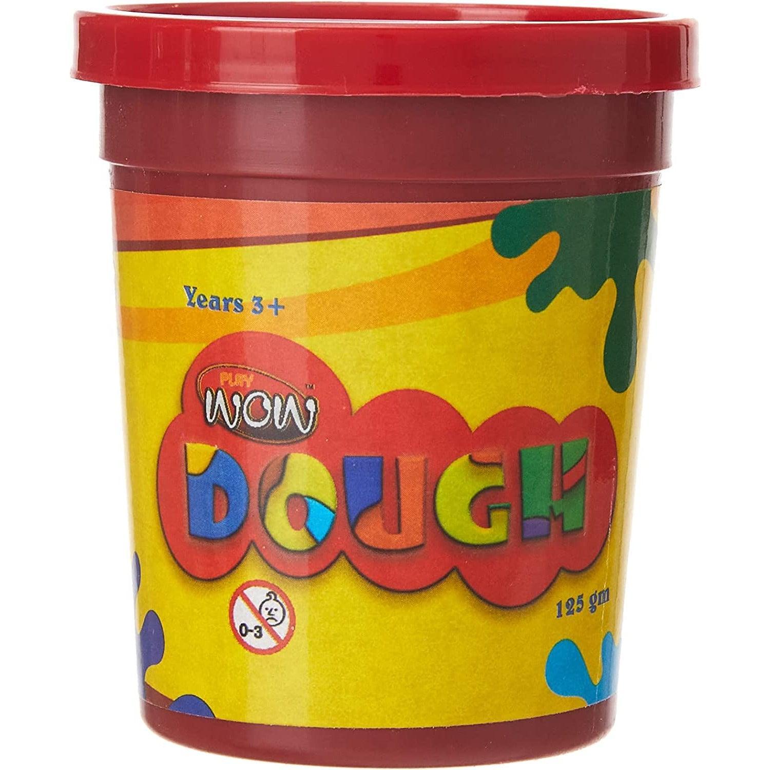 Wow Play Dough 4 Can Set - 125 gm - BumbleToys - 5-7 Years, Arabic Triangle Trading, Boys, Girls, Make & Create, Play-doh
