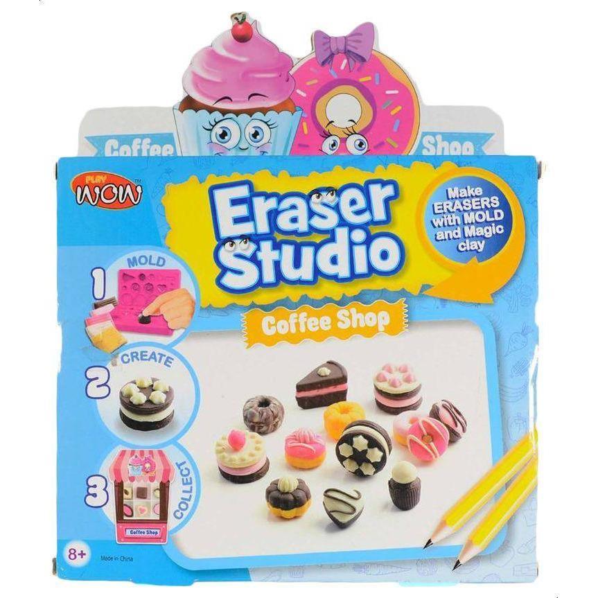 Wow Play Eraser Studio Donuts Clay Modeling Toy - BumbleToys - 5-7 Years, Boys, Girls, Make & Create, Toy Land