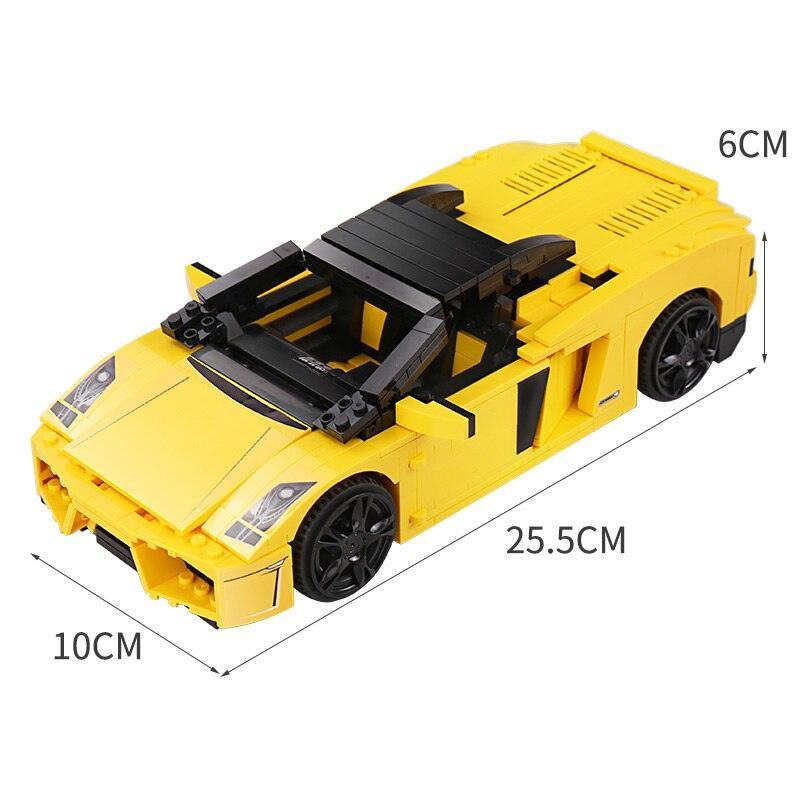 Yile 011 Racers Lamborghinis Gallardo LP 560-4 Building Blocks Kit (771 Pcs) For age +14 - BumbleToys - 14 Years & Up, 18+, Boys, Building Sets & Blocks, Cars, Creator, LEGO, Toy Land