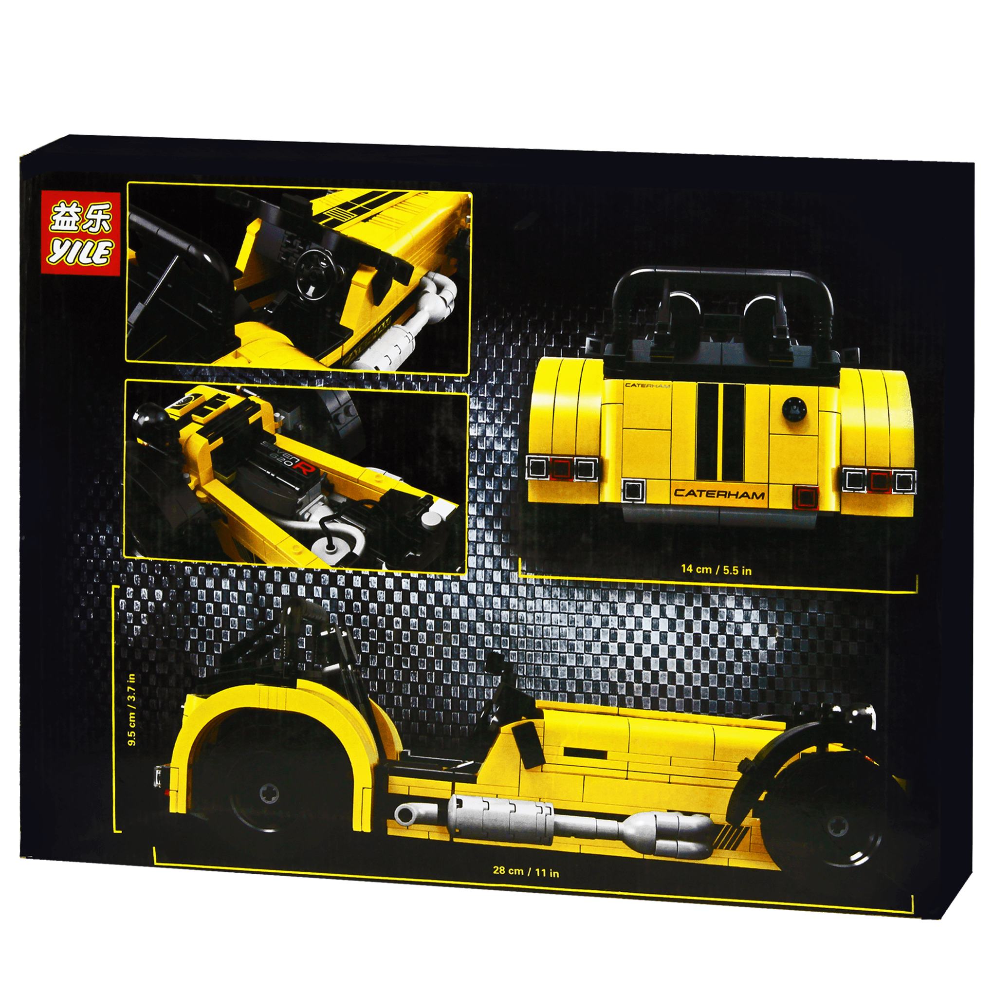 Yile Creator Caterham Seven 620R Sports Car Building Blocks Kit (771 Pcs) For age +14 - BumbleToys - 14 Years & Up, 18+, Boys, Building Sets & Blocks, Cars, Creator, LEGO, Toy Land