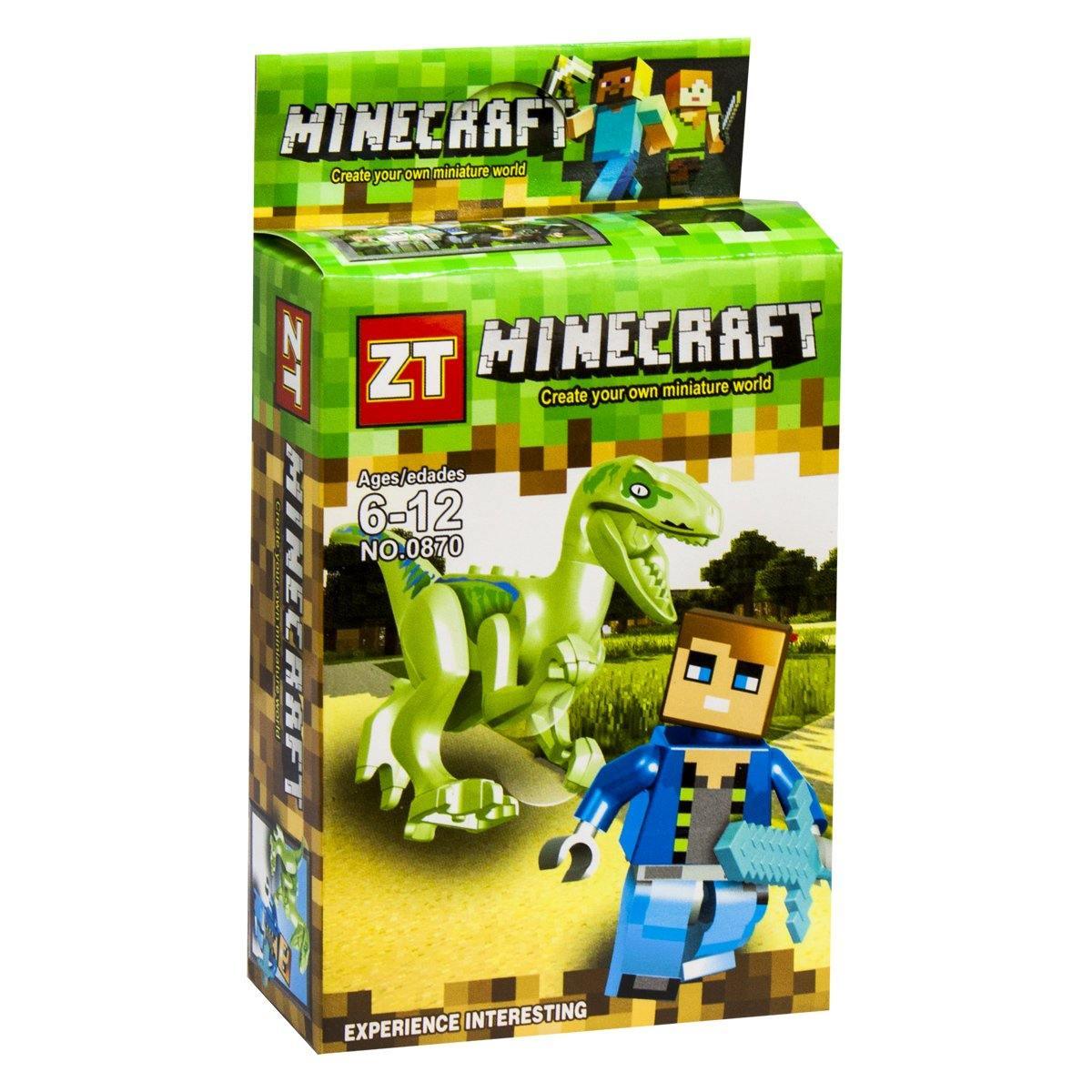 ZT Minecraft Building Blocks - Dinosaur - BumbleToys - 5-7 Years, Boys, LEGO, Toy Land